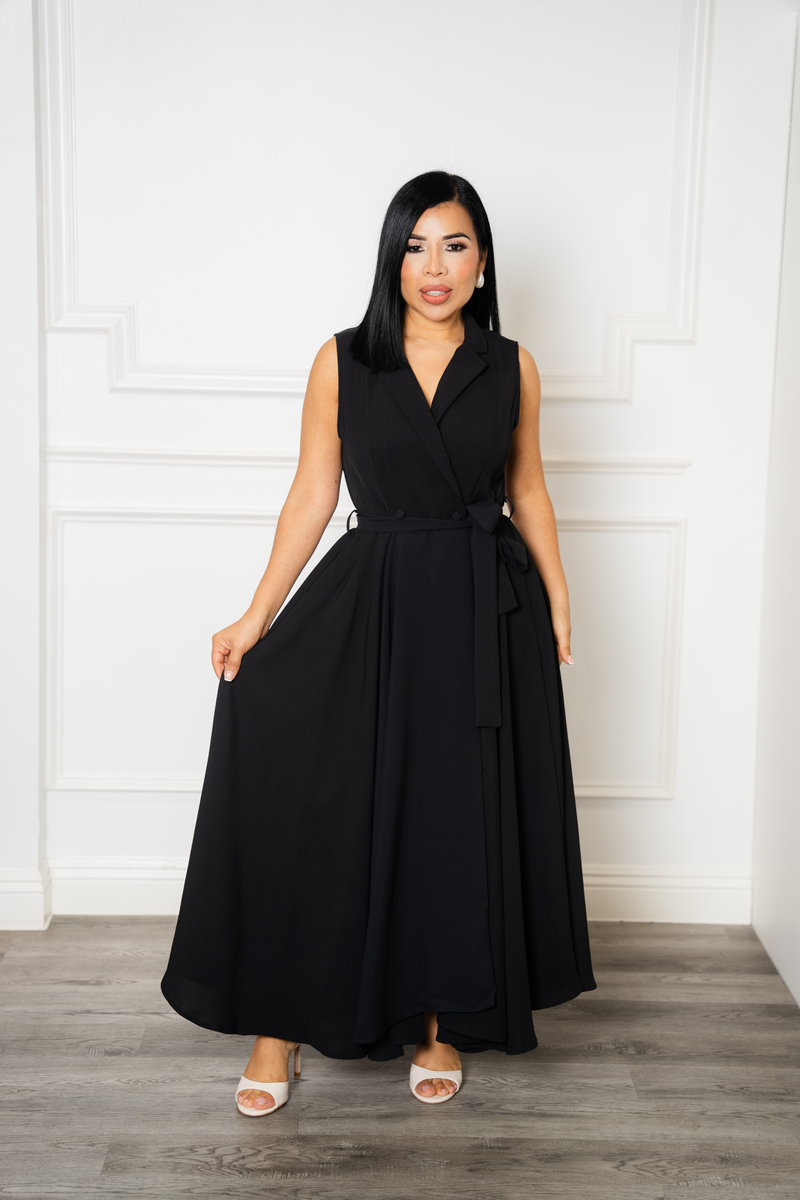 Victoria Black Solid Dress – PaulinasFashion